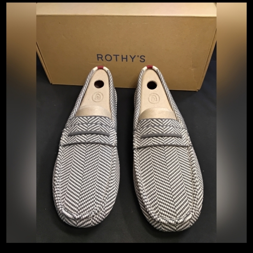 Rothy's The Driver in Iron Herringbone